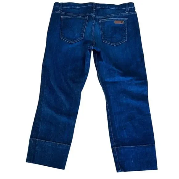 Joe's Jeans Randall Dark Wash Cropped High Rise Jeans Size 32 Style FH6R5906 - Picture 2 of 10